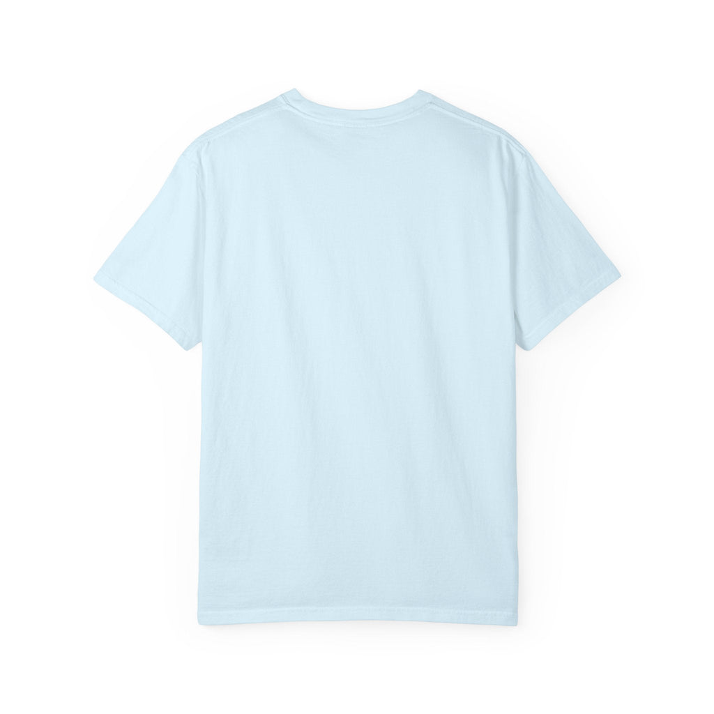 Beach Graphic T-Shirt – Vintage Blue "BEACH" Print
