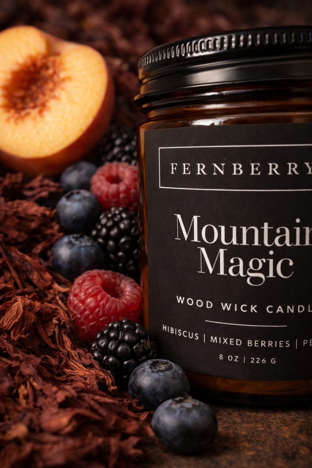Mountain Magic- 8oz Wood Wick Candle