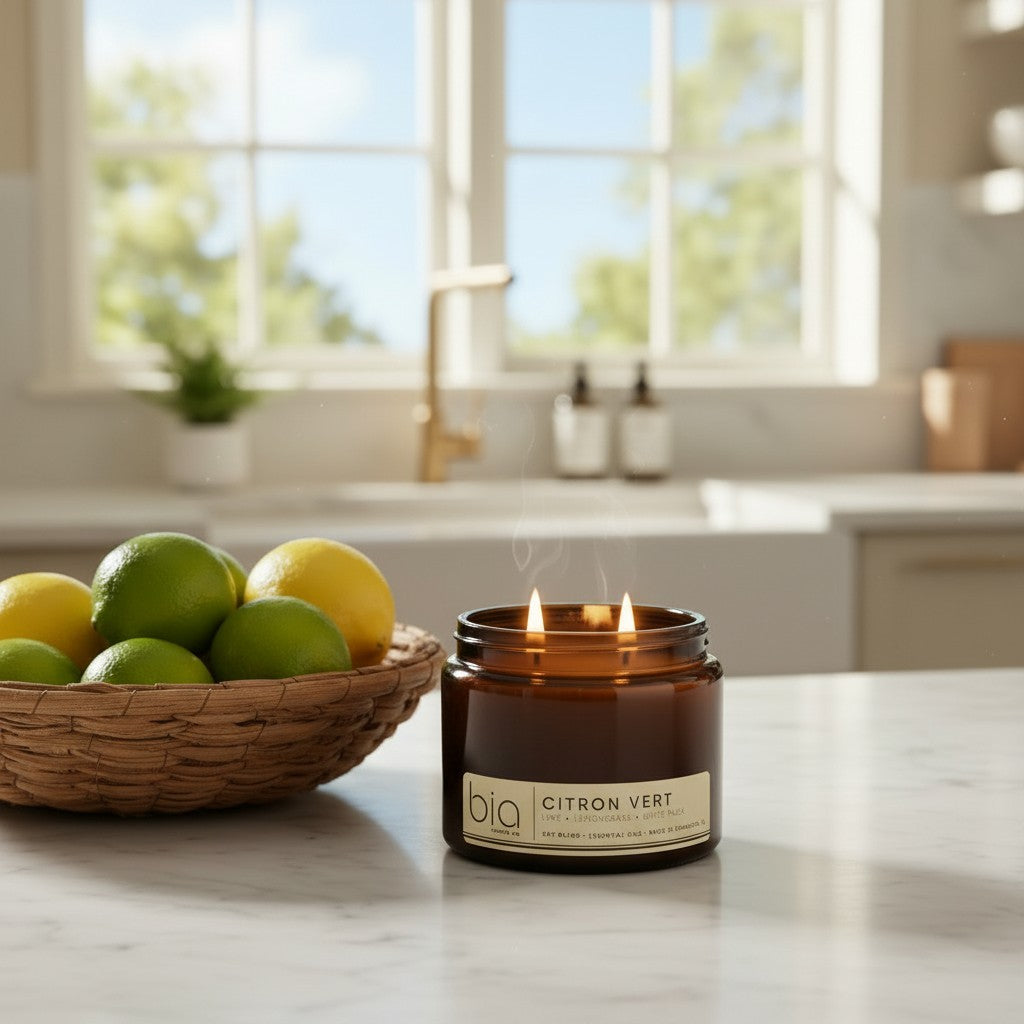 Citron Vert Soy Blend Candle — Lemon, Lemongrass, Bergamot & Lime