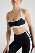 Rib Color Block Bra