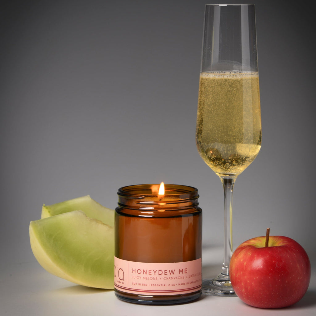 Honeydew Me Soy Blend Candle — Honeydew, Watermelon & Champagne