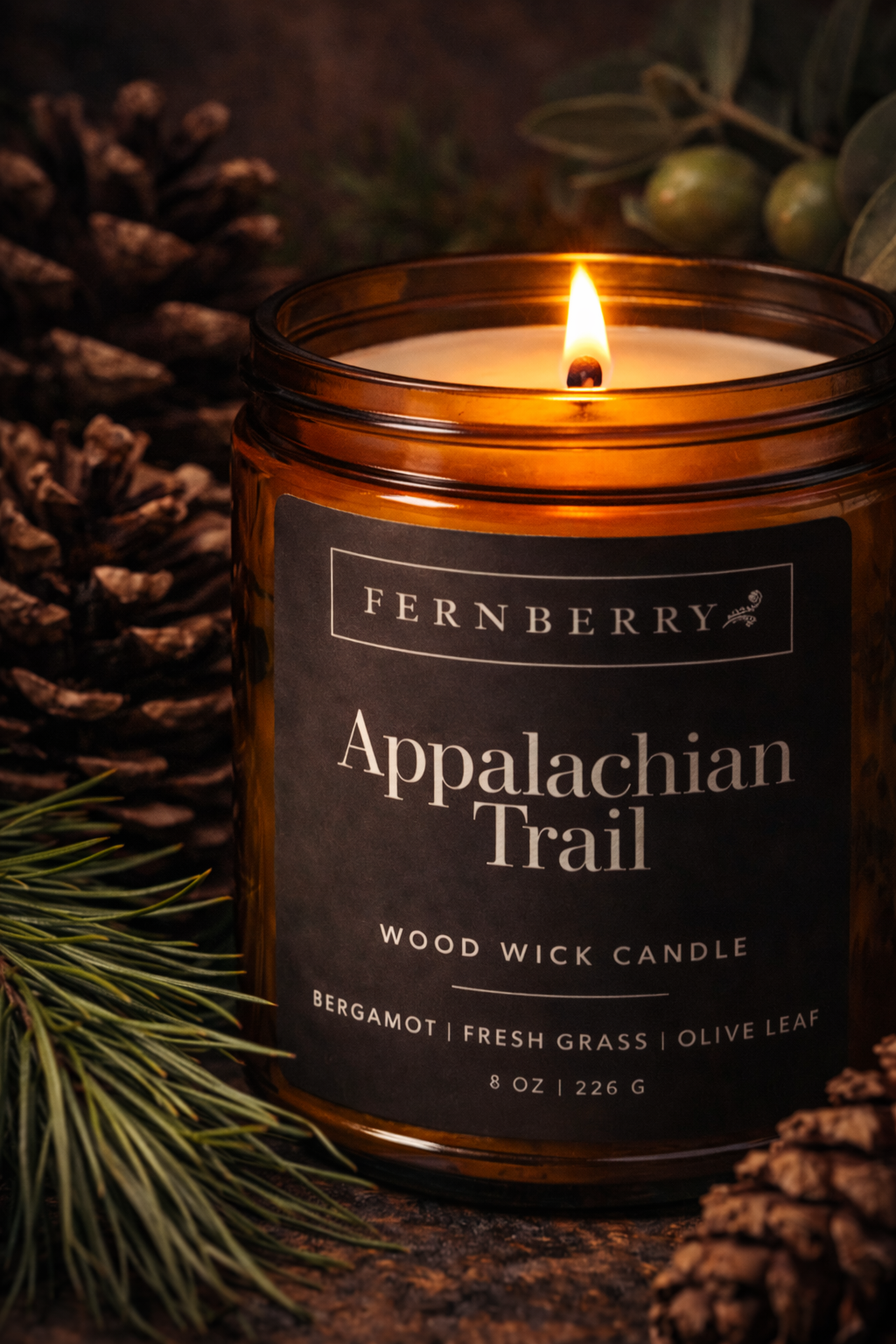 Appalachian Trail- 8oz Wood Wick Candle