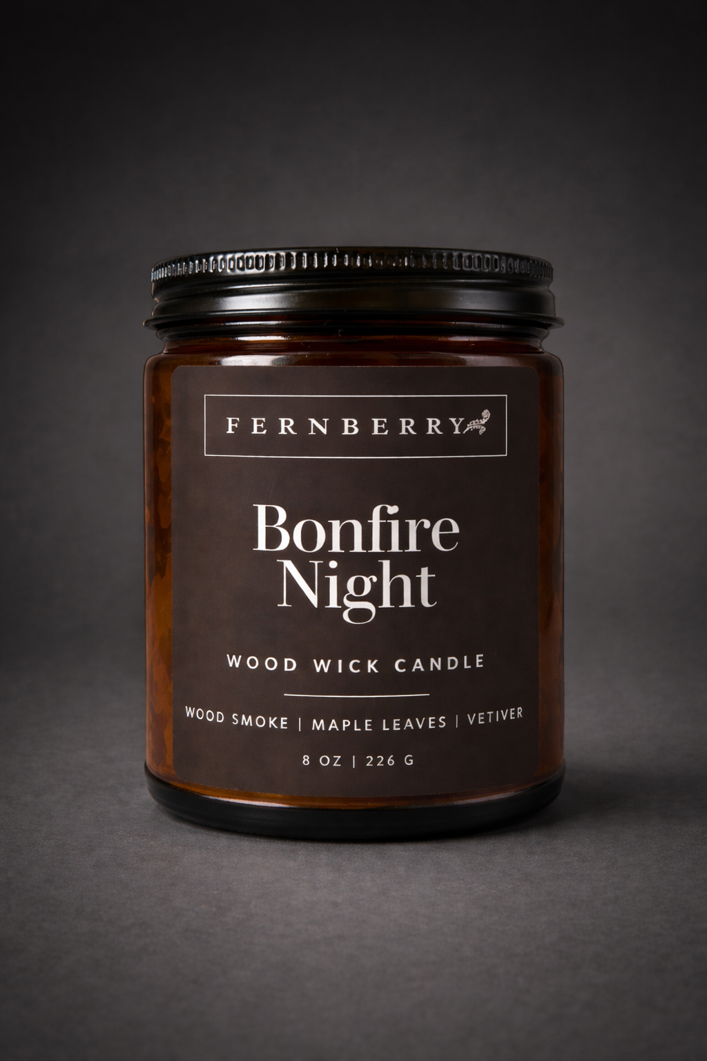 Bonfire Night- 8oz Wood Wick Candle
