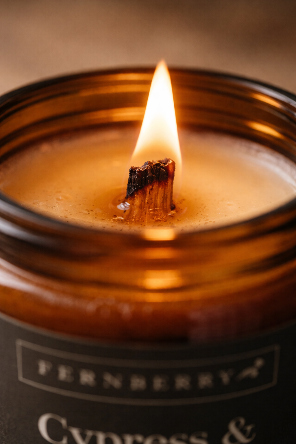 Cypress & Bayberry- 8oz Wood Wick Candle