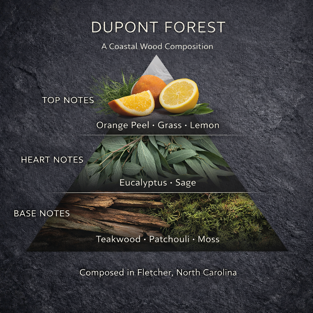 DuPont Forest- 8oz Wood Wick Candle