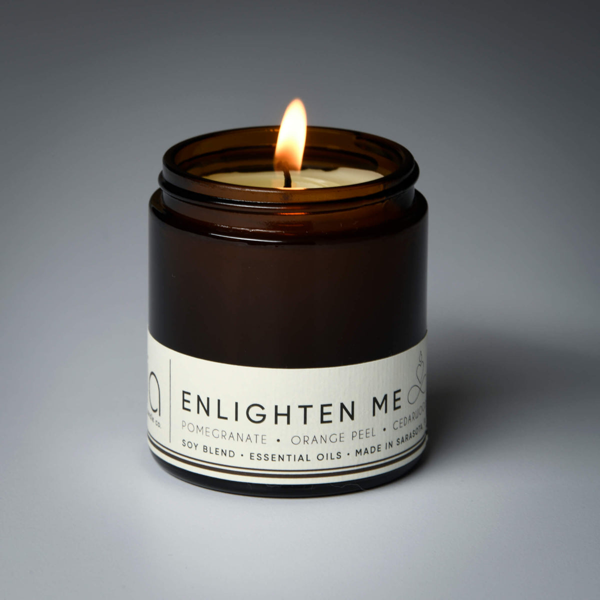 Enlighten Me Soy Blend Candle — Orange Peel, Pomegranate & Vanilla