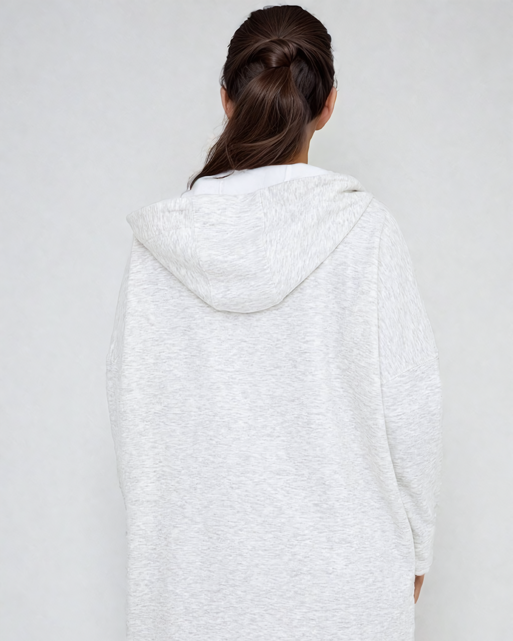 Gray Zip Up Hoodie Jacket