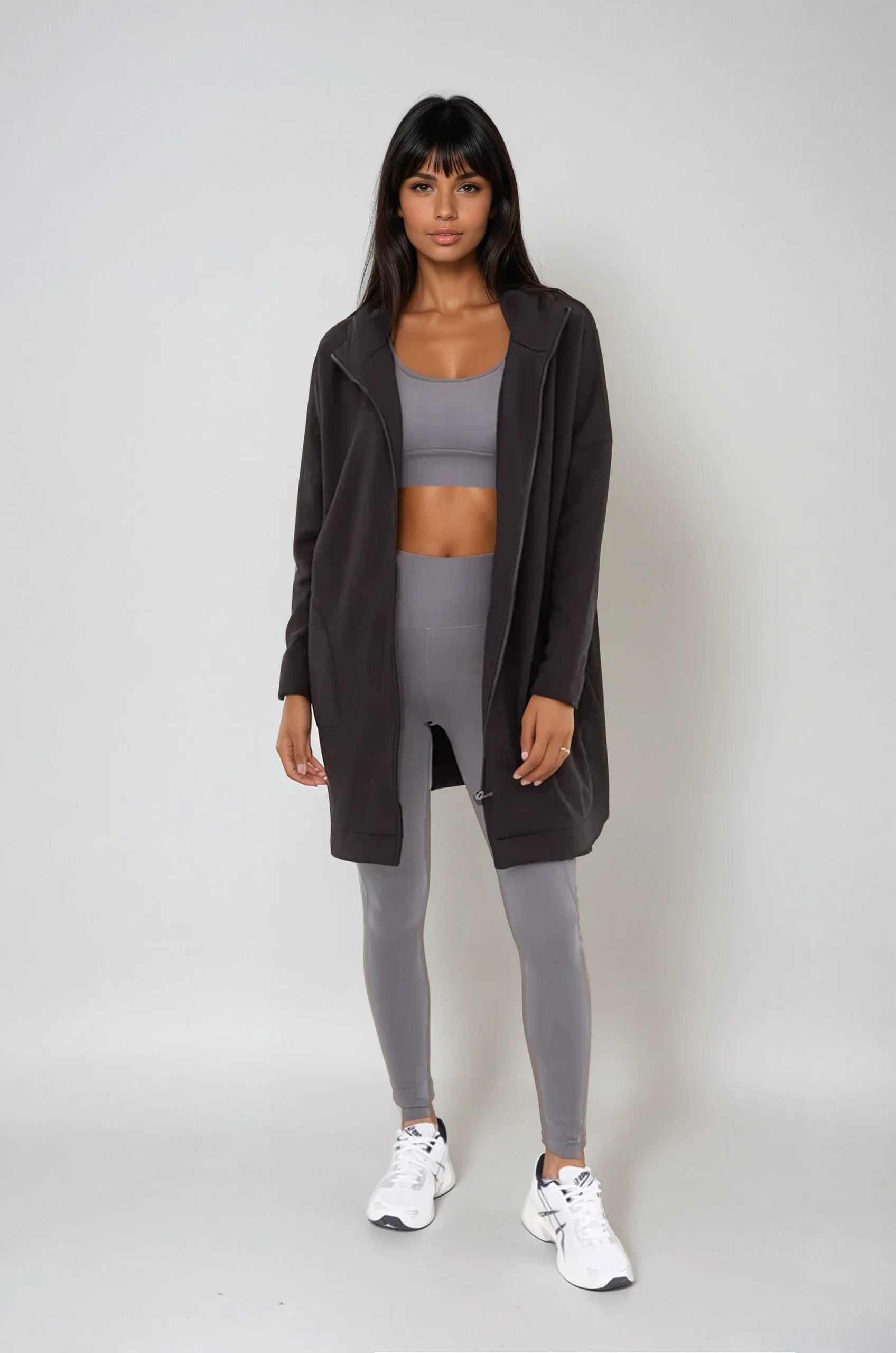 Black Zip Up Hoodie Jacket
